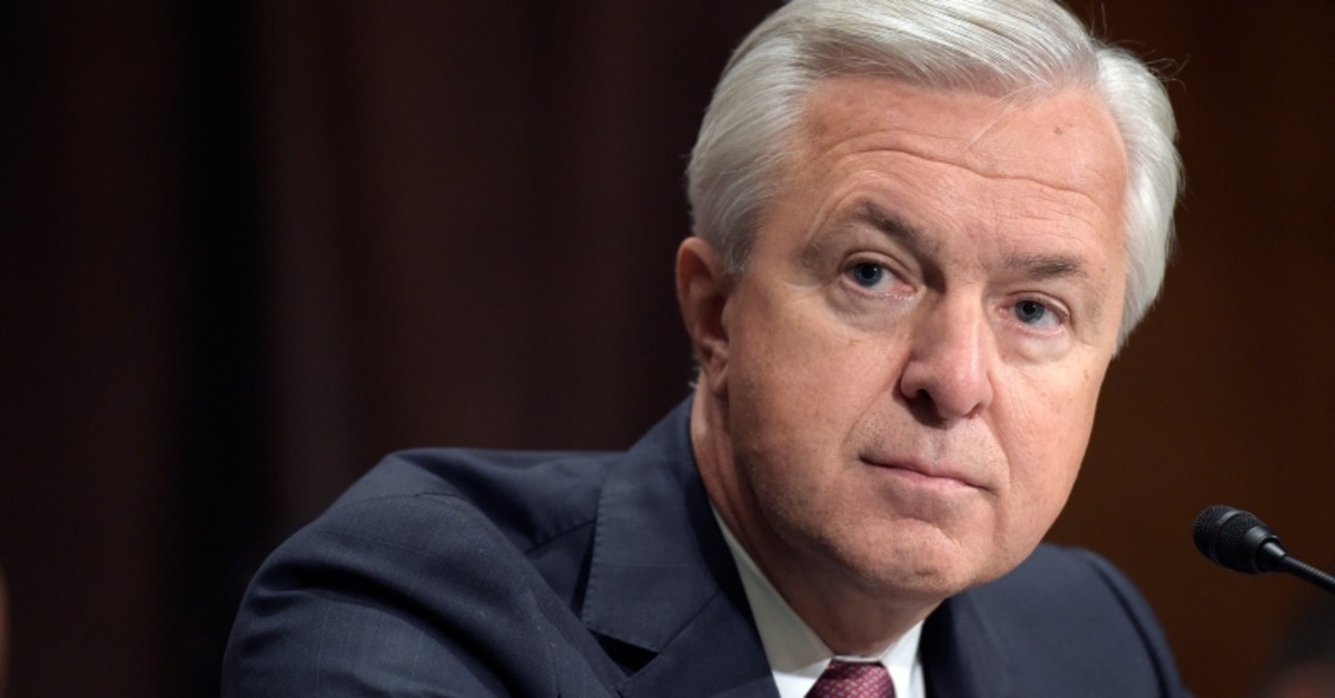  In this Sept. 20, 2016, file photo, Wells Fargo CEO John Stumpf testifies on Capitol Hill in Washington, before the Senate Banking Committee. (AP Photo)