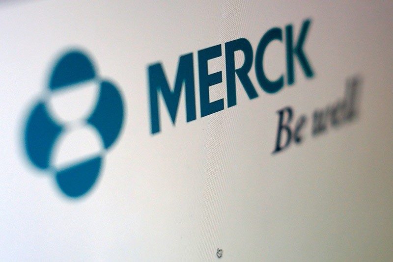 The logo of Merck is pictured in this illustration photograph in Cardiff, California, U.S., April 26, 2016. (Reuters Photo)