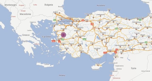 زلزال بقوة 5,2 ريختر يضرب ولاية مانيسا غربي تركيا