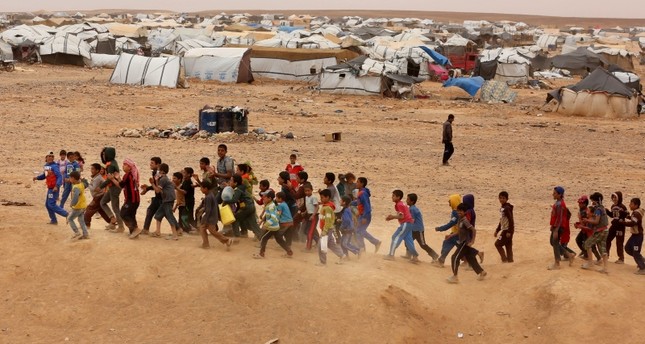 مخيم الركبان على الحدود السورية الأردنية من الأرشيف