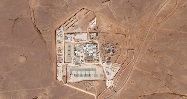 تُظهر صورة الأقمار الصناعية هذه من Planet Labs PBC قاعدة عسكرية تُعرف باسم البرج 22  في شمال شرق الأردن، في 12-10-2023 صورة:AP