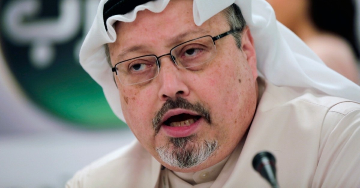 In this Dec. 15, 2014, file photo, Saudi journalist Jamal Khashoggi speaks during a press conference in Manama, Bahrain. (AP Photo)