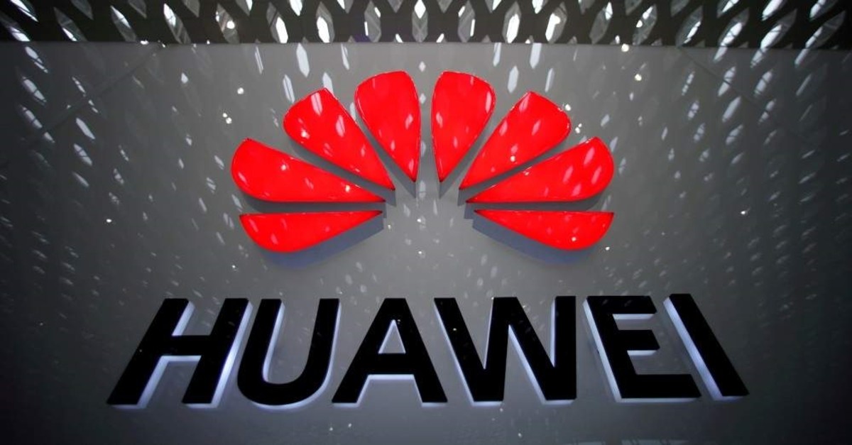 A Huawei company logo is pictured at the Shenzhen International Airport, Guangdong province, China, July 22, 2019. (Reuters Photo)