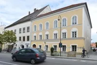 This Sept. 27, 2012 file picture shows an exterior view of Adolf Hitler's birth house, front, in Braunau am Inn, Austria. (AP Photo)