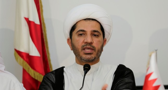 الشيخ علي سلمان، زعيم المعارضة الشيعية عام 2014 AP