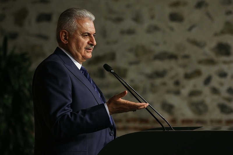 Turkey's Prime Minister Binali Yu0131ldu0131ru0131m on Monday offered condolences to Iran for the victims of Sunday's devastating earthquake. (AA Photo)