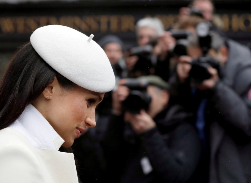 Meghan Markle leaves after attending the Commonwealth Service at Westminster Abbey in London, Britain  March 12, 2018. (Reuters Photo)