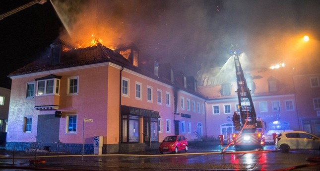 Feuer in einer geplanten Flüchtlingsunterkunft in Bautzen im Februar 2016 DPA Foto