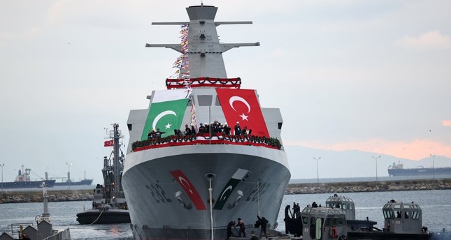 سفينة MILGEM الثالثة التي تم بناؤها للبحرية الباكستانية من خلال التعاون بين تركيا وباكستان. إسطنبول، تركيا، 27 نوفمبر 2022. الأناضول