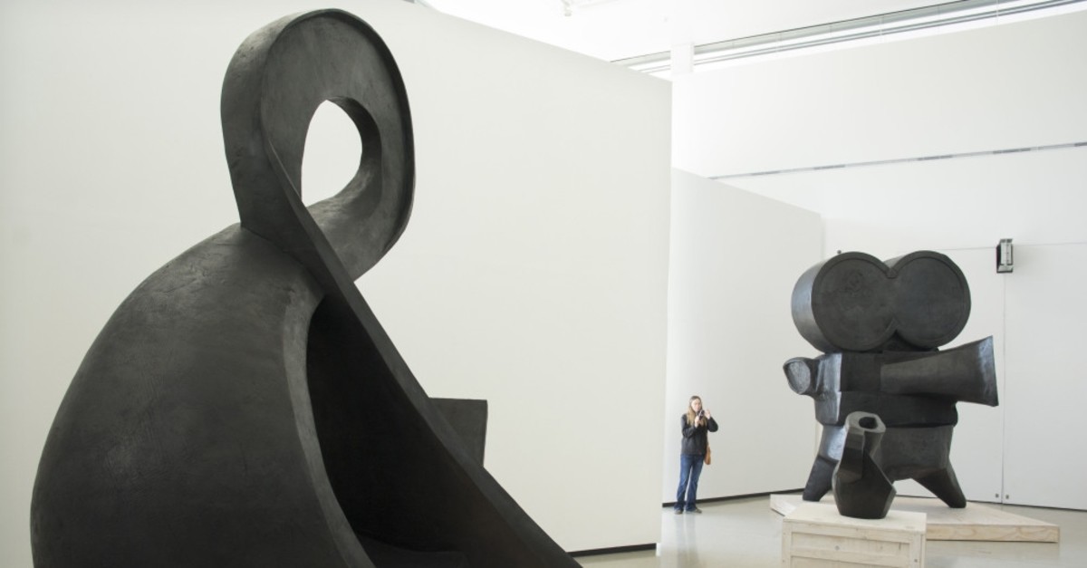 Works by South African artist William Kentridge are on       display in Cape Town, South Africa.