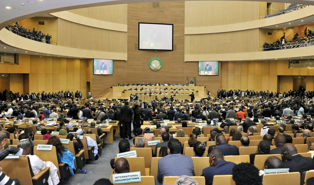 A general view during the 30th Ordinary Session of the Assembly of Heads of State and Government of the African Union, Addis Ababa, Ethiopia, Jan. 28. 