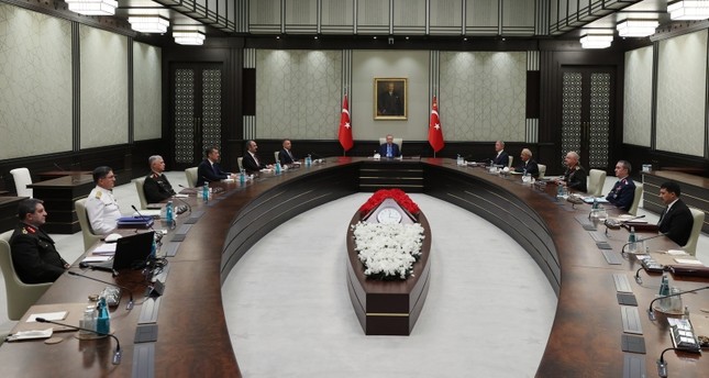 انتهاء اجتماع مجلس الشورى العسكري الأعلى في تركيا برئاسة أردوغان