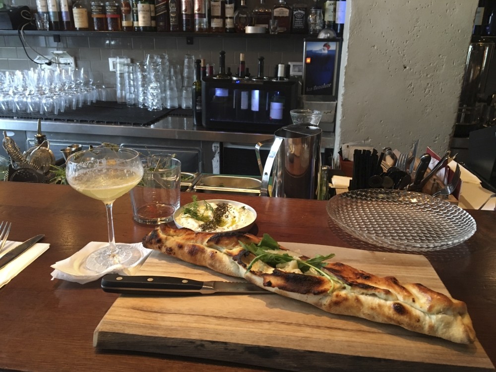 The Pide Bianca Abdul Rachman is a tantalizing item on the menu at Onza, wonderful with u201ccacu0131k.u201d