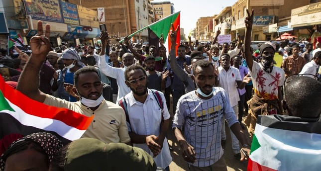 صورة أرشيفية لاحتجاجات السودان