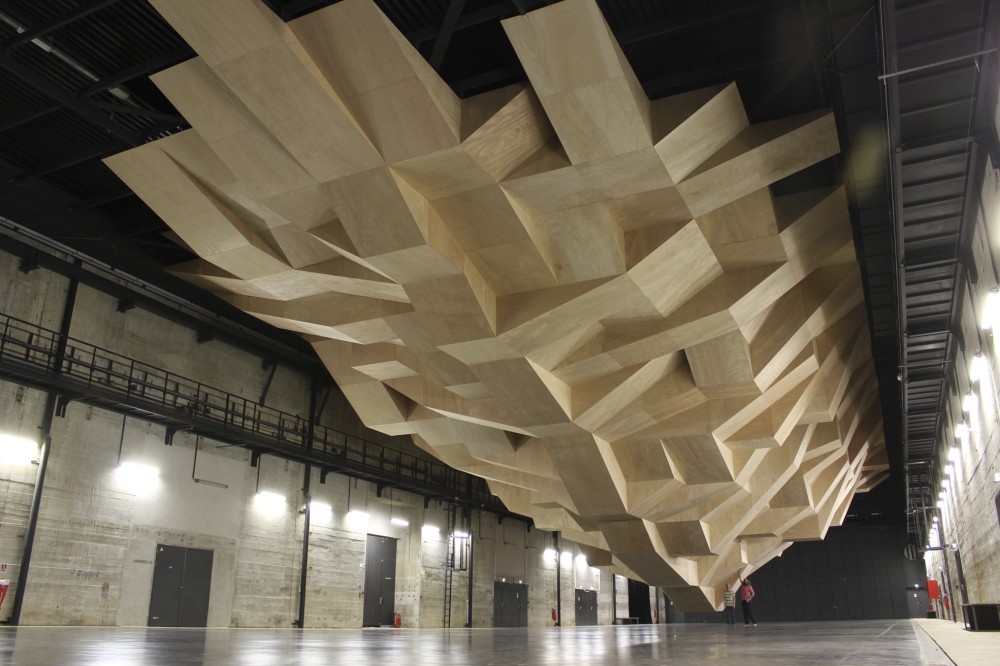 Chapuisat Brothers, u201cMetamorphose du2019impactu201d, 2012 Le LIFE / Le Grand Cafe, Saint-Nazaire.