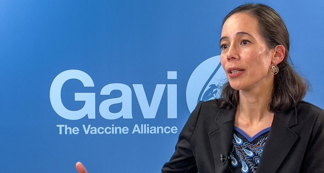 أوريليا نغوين، كبيرة مسؤولي البرامج في التحالف العالمي للقاحات والتحصين، في مقابلة مع وكالة فرانس برس، جنيف، سويسرا، 18 يناير 2024. الفرنسية