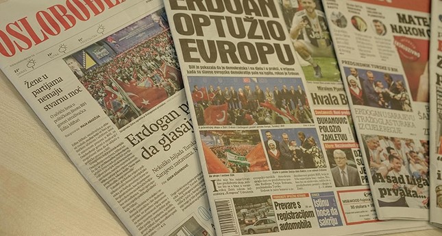 أصداء زيارة أردوغان لسراييفو في صحف البوسنة والهرسك