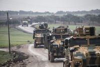 The Turkish Armed Forces has been reinforcing its observation points in northwestern Syria's Idlib for the past weeks, Feb. 13, 2020. (AA Photo)