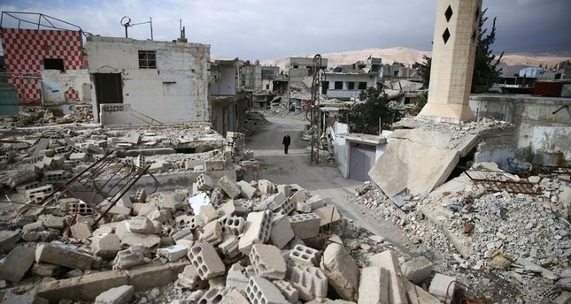 مدينة دوما المحاصرة في الغوطة الشرقية رويترز