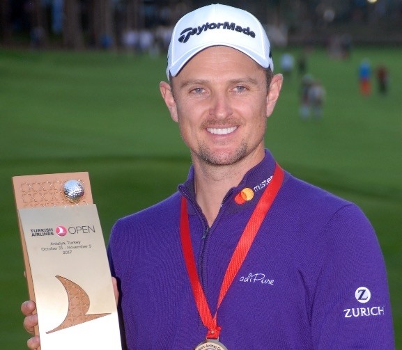 Justin Rose was crowned the 2017 Turkish Airlines Open champion with a final round of 65.