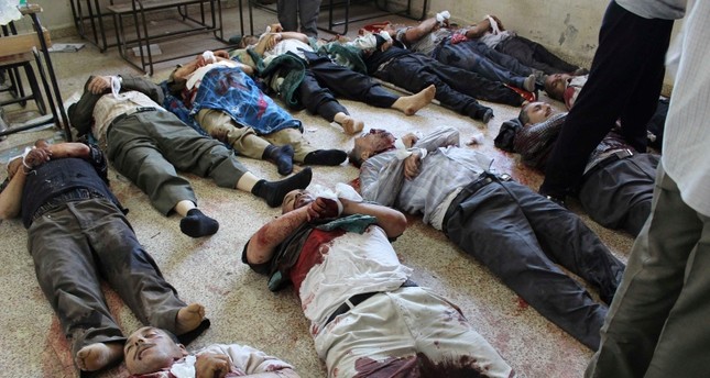 من الضحايا المدنيين لنظام الأسد. القصير 2012 رويترز