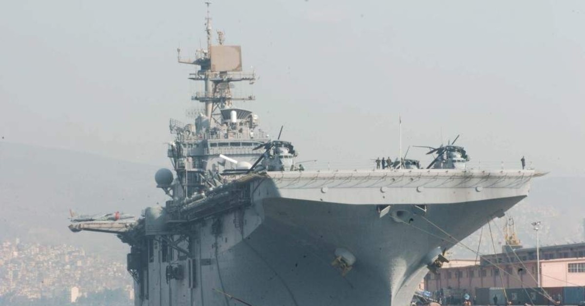 This Nov. 20, 2009, file photo, shows USS Bataan anchored in a port in Izmir. (THA Photo)