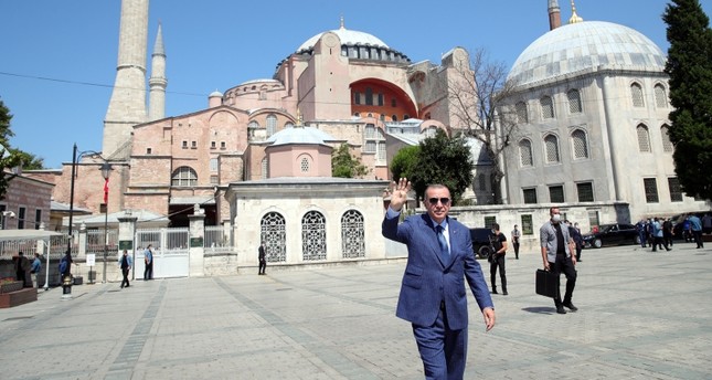 أردوغان يوجه رسالة تهنئة بمناسبة الذكرى الأولى لإعادة فتح آيا صوفيا