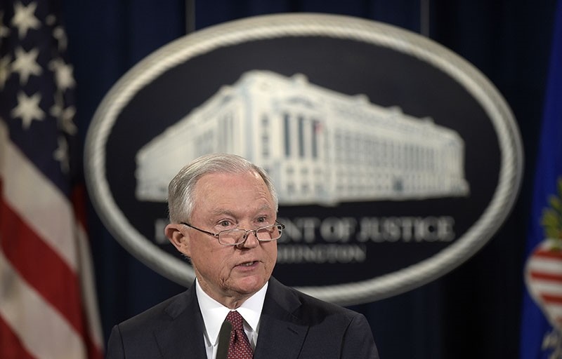 Attorney General Jeff Sessions makes a statement at the Justice Department in Washington on President Barack Obama's Deferred Action for Childhood Arrivals, or DACA program. (AP File Photo)