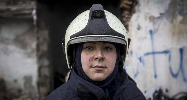 امرأة الإطفاء الوحيدة في أنقرة سلطان أكتاش