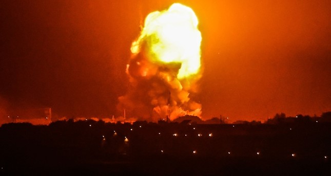 القصف الاسرائيلي على جنوب غزة الفرنسية
