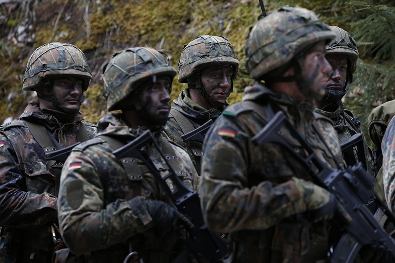 German Bundeswehr army soldiers at Kaserne Hochstaufen (mountain infantry military barracks) in Bad Reichenhall, southern Germany, March 23, 2016. (Reuters Photo)