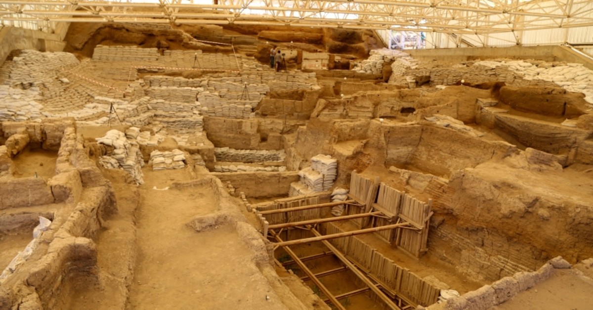 Undated photo shows u00c7atalhu00f6yu00fck archaeological site in Turkey's Konya. (AA Photo)