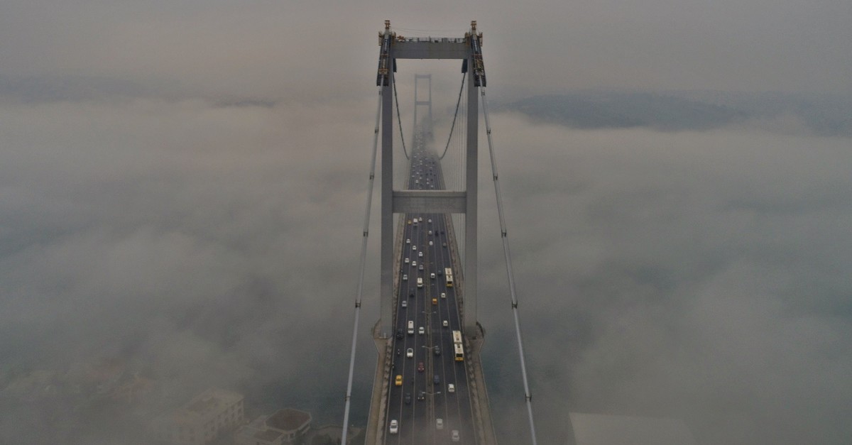 July 15 Martyrsu2019 Bridge under a dense patch of fog, Feb. 21, 2019.