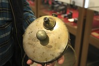 One of the most striking products is a camera in the shape of a flask which can take six poses.