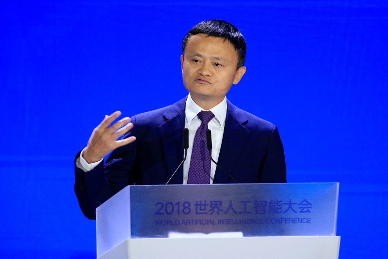 Alibaba Group co-founder and executive chairman Jack Ma attends the WAIC in Shanghai, China, September 17, 2018. (Reuters Photo)