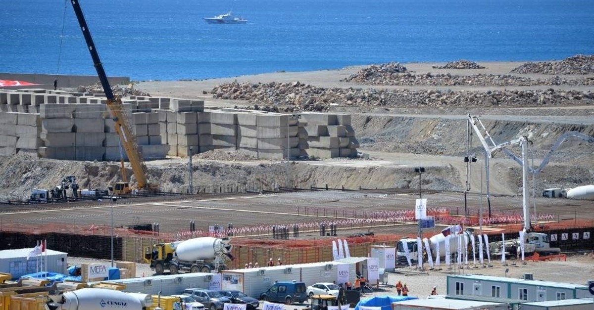 A view of the construction site of Turkey's first nuclear power plant, Akkuyu. (AA Photo)
