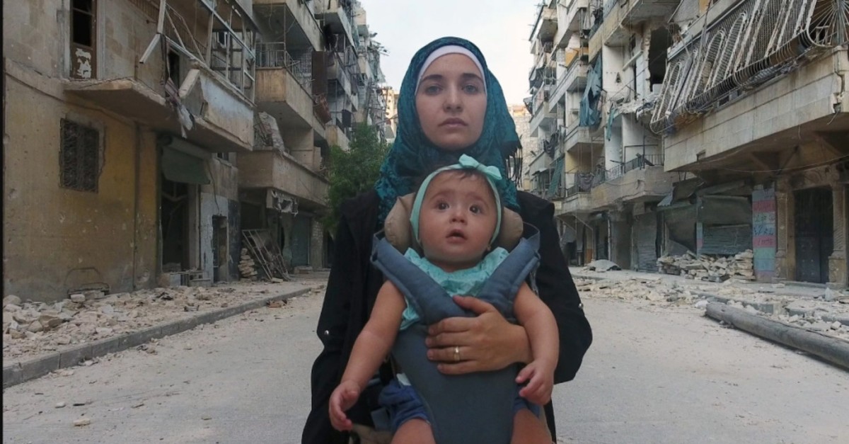 Waad al-Kateab documents desperate conditions she and her husband were living in during the Syrian civil war.