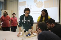 In Mechathon, participants will produce a working mechanism in groups.