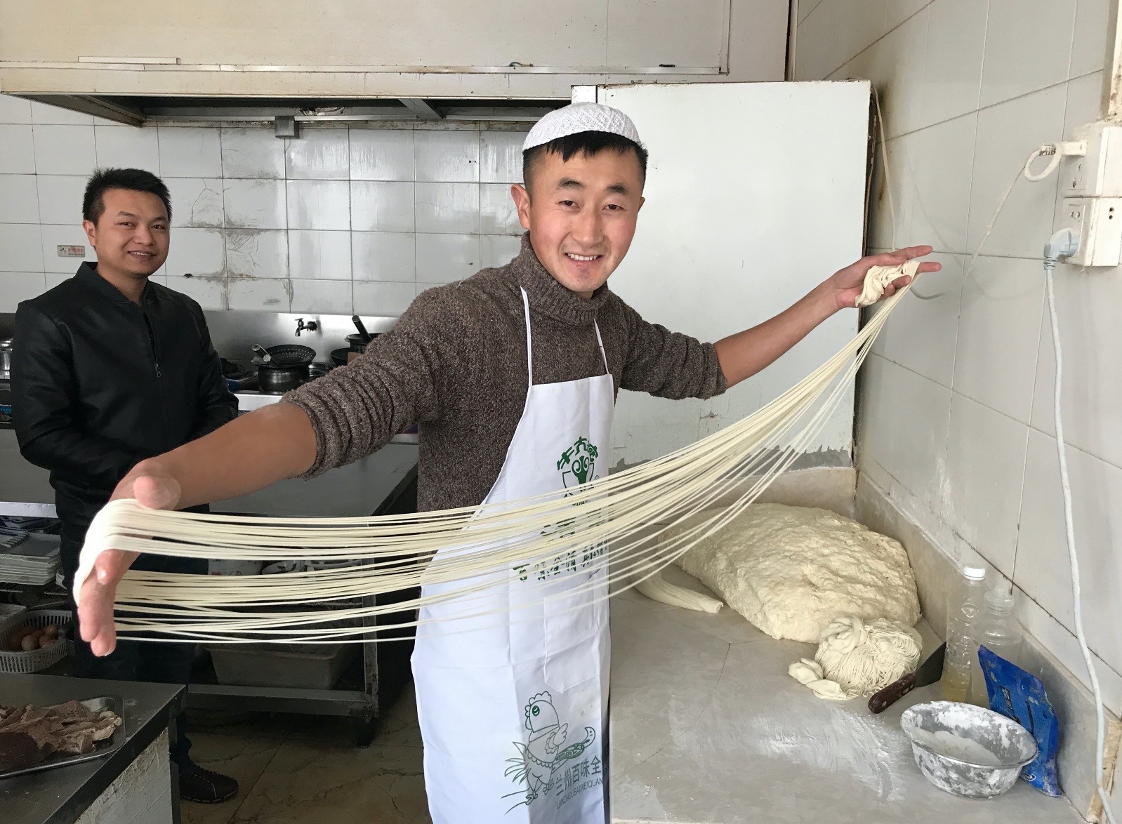 Noodle chef Ma Chin Hai said that at least a year of training is required to make the noodles, and it takes practice and time to become a master. 