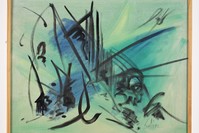 Selim Turan - Composition, 1985-90 Oil on canvas