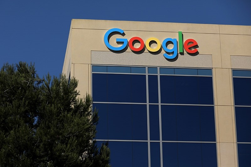The Google logo is pictured atop an office building in Irvine, California, U.S. August 7, 2017. (Reuters Photo)