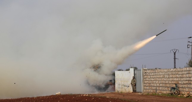 Turkish soldiers fire a missile at Syrian regime position in the province of Idlib, Syria, Friday, Feb. 14, 2020. AP Photo