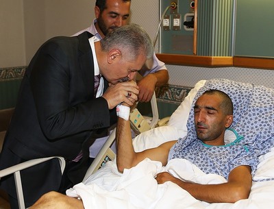 PM Yıldırım visits Yıldız on Aug. 06, 2016. (AA Photo)