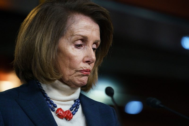 House Speaker Nancy Pelosi of Calif., pauses as she speaks during a news conference on Capitol Hill in Washington, Thursday, Jan. 17, 2019. (AP Photo)
