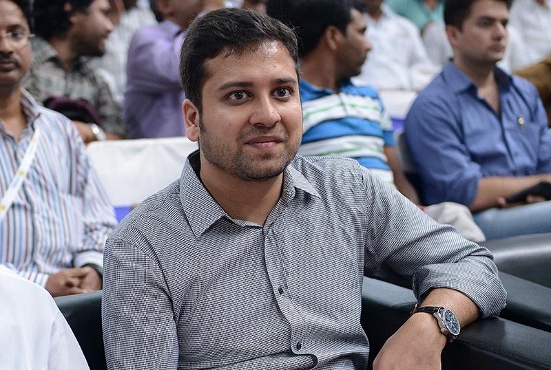 In this file photo taken on Oct. 30, 2015, Binny Bansal, co-founder of Flipkart, attends the launch of a Flipkart fulfillment center on the outskirts of Hyderabad. (AFP Photo)