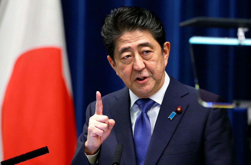 Japan's Prime Minister Shinzo  Abe speaks during a press conference at the prime minister's residence in Tokyo, Sept. 25. (AP Photo)