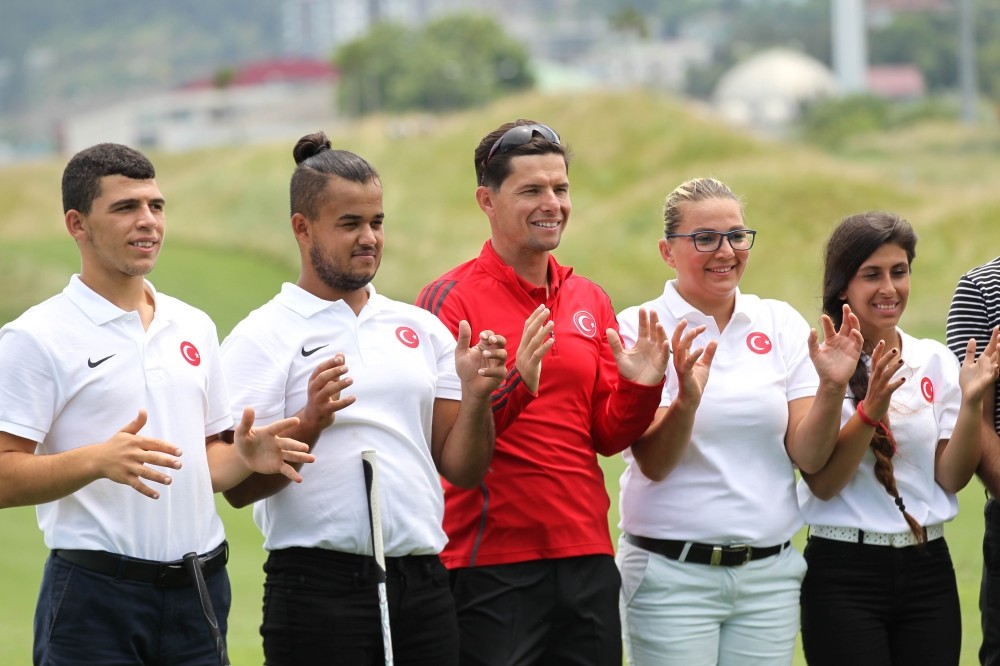 The National Deaf Golf Team is preparing at the Samsun Metropolitan Municipality Golf Club ahead of the 23rd Summer Deaflympics.