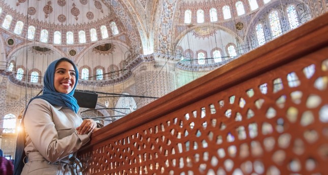 وجه عربي في المسجد الأزرق، اسطنبول SABAH