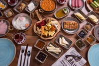 A breakfast table at Fahham