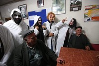 Expect an evening of masses dressed up in white sheets with scary face paint and spooking neighbors pounding on windows. (Photo: Salih Baran)